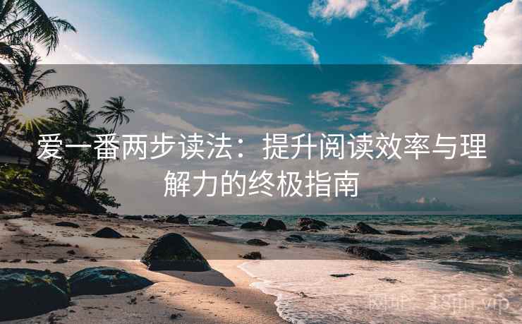 爱一番两步读法：提升阅读效率与理解力的终极指南