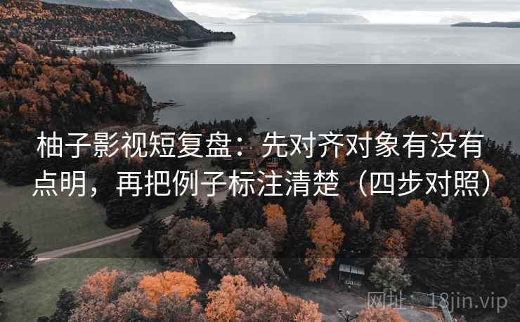 柚子影视短复盘:先对齐对象有没有点明,再把例子标注清楚(四步对照) 柚子影视短复盘:先对齐对象有没有点明,再把例子标注清楚(四步对照)